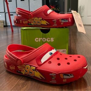 NWT Lightning McQueen Crocs - Adult Size